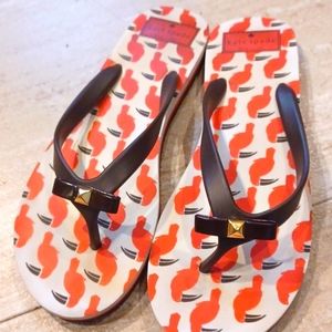 Kate Spade Toucan Flip Flops